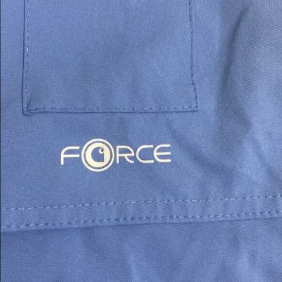 CARHARTT Men's Force Modern Fit Scrub Top BLUE Size S - Picture 4 of 6